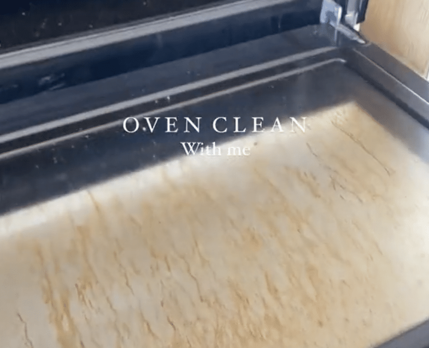 cleaning oven tik tok 